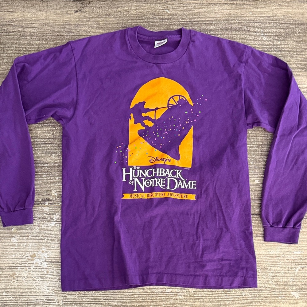 Disney vintage Hunchback of Notre Dame purple long sleeve t-shirt